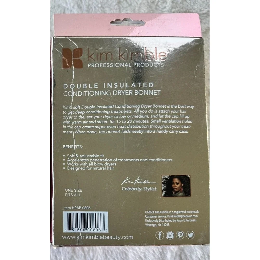 Kim Kimble‎ Double Insulated Conditioning Dryer Bonnet | Professional Hair Care